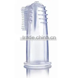 Soft 100% Silicone Massage Finger Toothbrush/children Finger Toothbrush thumbnail-1