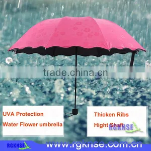 Meet Water Show the Flower Sun Umbrella With UV, 3 Folding Umbrella thumbnail-6