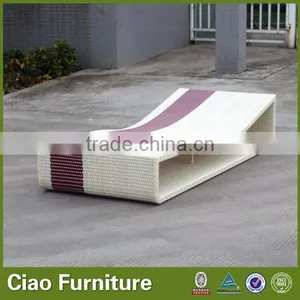 Wooden Outdoor Furniture Rattan Sun Lounger thumbnail-1