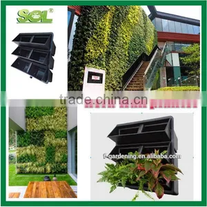 Big Outdoor Flower Pots Flora Felt Living Wall Planter Vertical Garden Plastic Flowerpot thumbnail-2