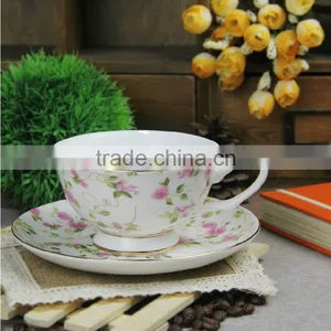 Europe Style Coffee Tea Porcelain Ceramic Cups Saucers thumbnail-1