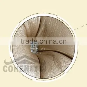 SF017 2+3 Champagne Leather Sofa Furniture Set With Crystal Button 2015 New Arrival thumbnail-5