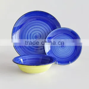 Stoneware Hand Painting Dinner Set,18pcs Ceramic Dinnerware Set With Hand Painting,hand Painted Ceramic Dinnerware Set thumbnail-2