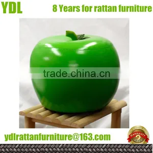 YDL Green Apple Pu Leather Home Living Room Stool Ottoman thumbnail-1