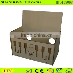 Unfinished Eco-friendly Cheap Wooden Desk Organizer thumbnail-3