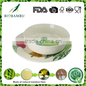 Recycle Green Living Bamboo Fiber Tableware Set thumbnail-4