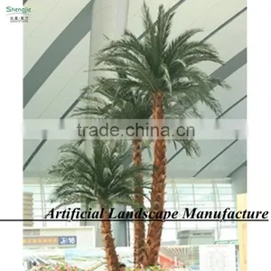 Indoor Palm Tree Hotsale Size Customized Fiberglass Date Palm Tree thumbnail-3