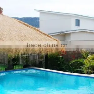 Yellow Color Messy Synthetic Thatch Roof Made in China thumbnail-1