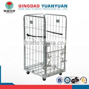 Logistics Roll Logistics Pallet Container Trolley 4-Sided Demountable Roll Pallet Metal Storage Cage thumbnail-2