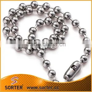 Fashion Silver/green/gold Small Round Stainless Steel Ball Chain Wholesale thumbnail-1