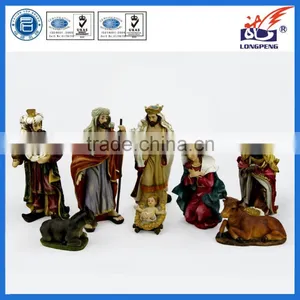 My First Traditions Nativity Set Figures,Resin Nativity Figurine Set,Christmas Three Kings Nativity Set Scene Figures Baby Jesus thumbnail-1