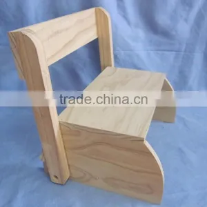 Convenient Carry Baby Wood Scalable Stool thumbnail-3