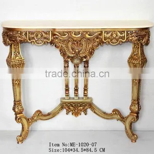 Reproduction Living Room Furniture Small Size Console Table With Marble thumbnail-5