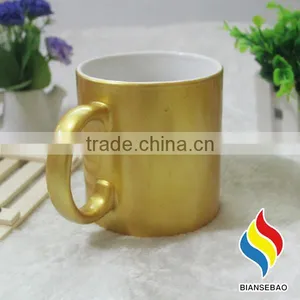 Electroplating Gold Ceramic Coffee Mugs thumbnail-3
