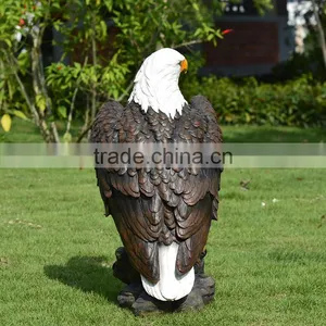 Wholesale Home Decor High Quality Fiberglass Eagle Animal Resin Sculptures thumbnail-6