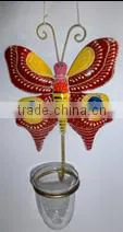 IRON PAINTED WALL BUTTERFLY WITH U GLASS thumbnail-1