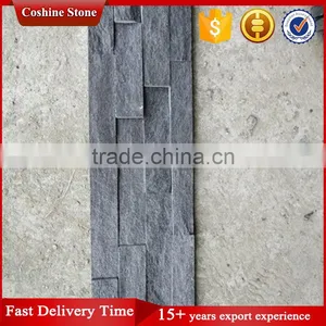 Cheap Natural Building Split Face Black Precious Slate Stacked Stone thumbnail-2