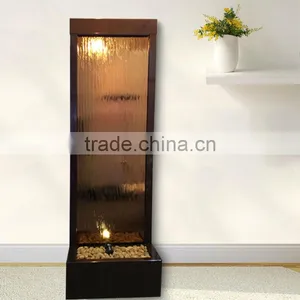 Bronze Mirror Floor Standing Waterfall Decoration Items thumbnail-1