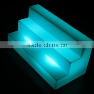 HDPE Plastic Color Changing 3 Level Big Light up Portable Led Wine Rack thumbnail-3
