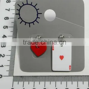 2016 Fashion Ear Ring With Poker Pendant, Poker Ear Ring, New Design in Poker Ear Ring, Popular Poker Ear Ring thumbnail-3