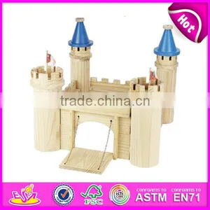 2016 New Fashion Children Wooden Dollhouse Kits for Sale W06A082 thumbnail-3