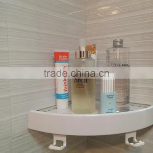 2016 New Arrival as Seen on tv Smaller Plastic Shelf Bathroom Organizer Bathroom Corner Shelf thumbnail-1