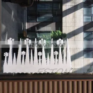 Cheap 2pcs White Snowflake Ice Strip Christmas X'mas Window Decoration Ornament Party thumbnail-2