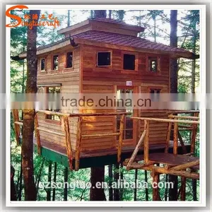 China Manufacturer Make Imitated Decorative Artificial Ficus Banyan Tree House for Outside Decoration thumbnail-4