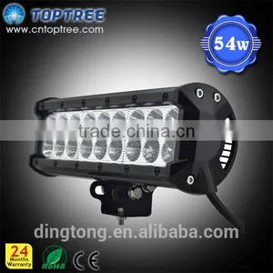 9" 54W Led Work Light Bar 5400lm Spot Beam for Offroad Pick up Trucks SUV 4WD AWD ATV UTV Boat Jeep Van Wagon Van Camper thumbnail-1