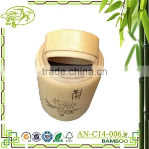Bamboo Tea Bottle Oriental Style Mini Popular Box Tea Container ECO Bamboo Tea Box thumbnail-1