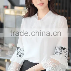 2017 Fashion 3/4 Sleeve Women Shirt thumbnail-4