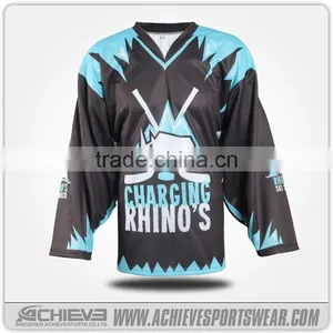Game Sublimated Hockey Jerseys Club Training Hockey Shells Socks Polyester Bespoke Hockey Uniforms thumbnail-2