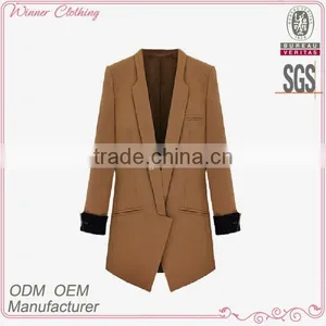 Ladies Fashion Jacket With Tailored Collar thumbnail-1
