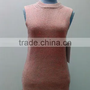 High Fashion Women's Round Neck Vest Sweater thumbnail-1