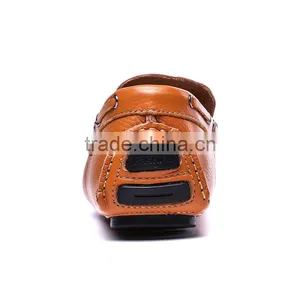 Hot Sell China Brand Men Peas Shoes Casual Fashion Have Sample With Genuine Leather, Adults Business Casual Shoes for Men thumbnail-3