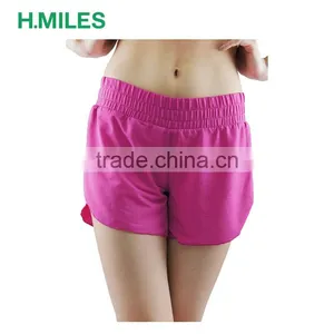 Sexy Sport Wear Comfortable Polyester Elastane Loose Running Yoga Shorts Women thumbnail-1