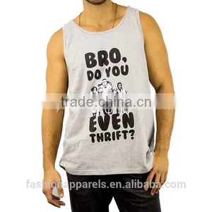 Custom Ring-Spun Rib Cotton Singlets for Men thumbnail-1