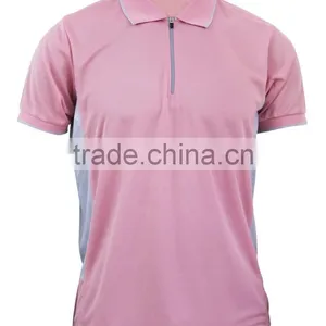 Hot Sale Fashion Unisex Polo T-Shirt With Zip thumbnail-5
