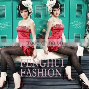 the Latest Yiwu Fenghui High Quality Lady Fashion Leggings,nylon and Spandex thumbnail-2
