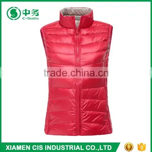 Latest Design Multi Color Reversible Lightweight Women Winter Duck Down Vest thumbnail-4