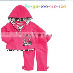 Girls 3pcs Clothing Sets Kids Zabra Boutqiue Clothes Sets Baby Outfits thumbnail-1