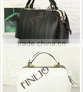 2013 Fashion Vintage OL Noble Crocodile Pattern Handbag Doctor Bag Women's Designer Handbag 16747 thumbnail-1