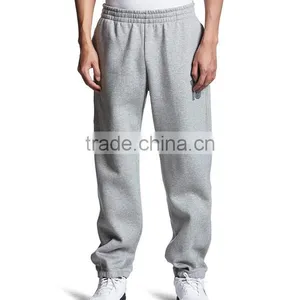 Top Sale Gray Colour Printing Sports Mens 100% Cotton Track Pants thumbnail-1
