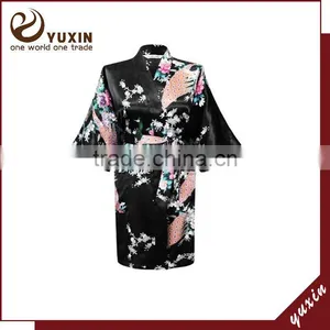 Satin Wedding Robes Silk Bridal Party Bathrobes Robe de Soiree RS1-0020 thumbnail-1