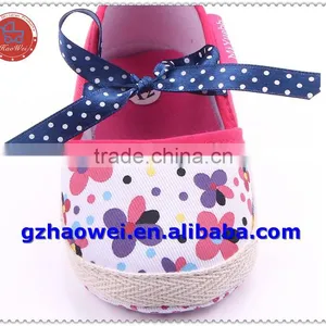 Newborn Antiskid Safety Baby Girls Bowknot Prewalker Shoes thumbnail-3