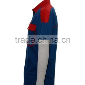 100% Cotton Design China Made Popular Custom Workwear Open Shirts Design thumbnail-2