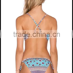 Tight Sexy Swimsuit Piece Swimsuit Floral Bikini Swimsuit Split thumbnail-3