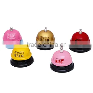 Ring for Beer/kiss /hug/beer Toy Stainless Table Call Bells thumbnail-1