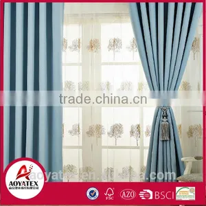 New 100% Polyester Latest Elegant Plain Curtains for the Living Room thumbnail-4