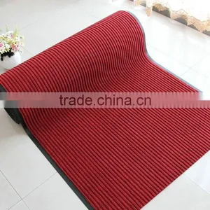 Red Gray Blue Green Color Plain Shaggy Stripe Jacquard Exhibition/Hotel 100% PE Carpet 1-4m Width thumbnail-3